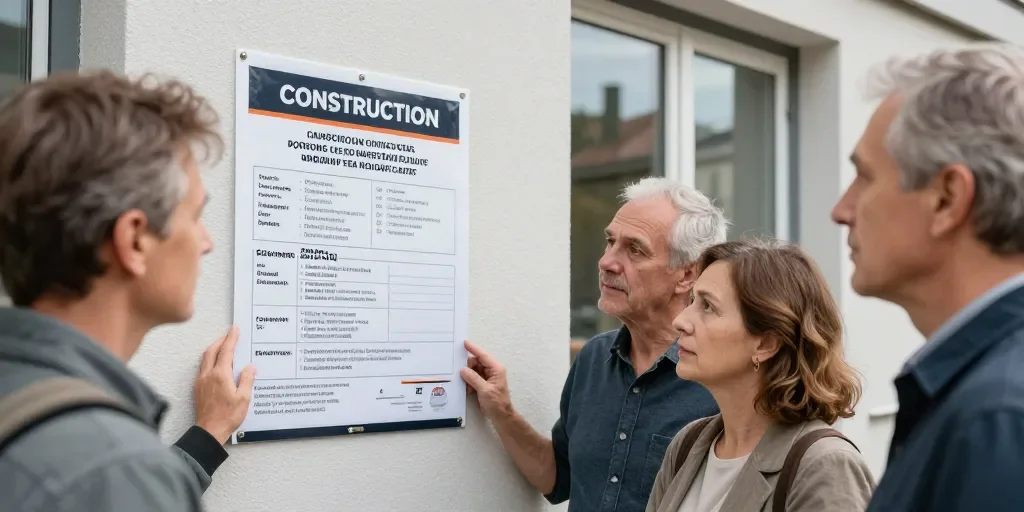 Modèle affiche travaux dans immeuble : 5 erreurs qui crispent les voisins et comment les éviter